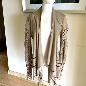 Sky Couture Cutout Suede Jacket!
